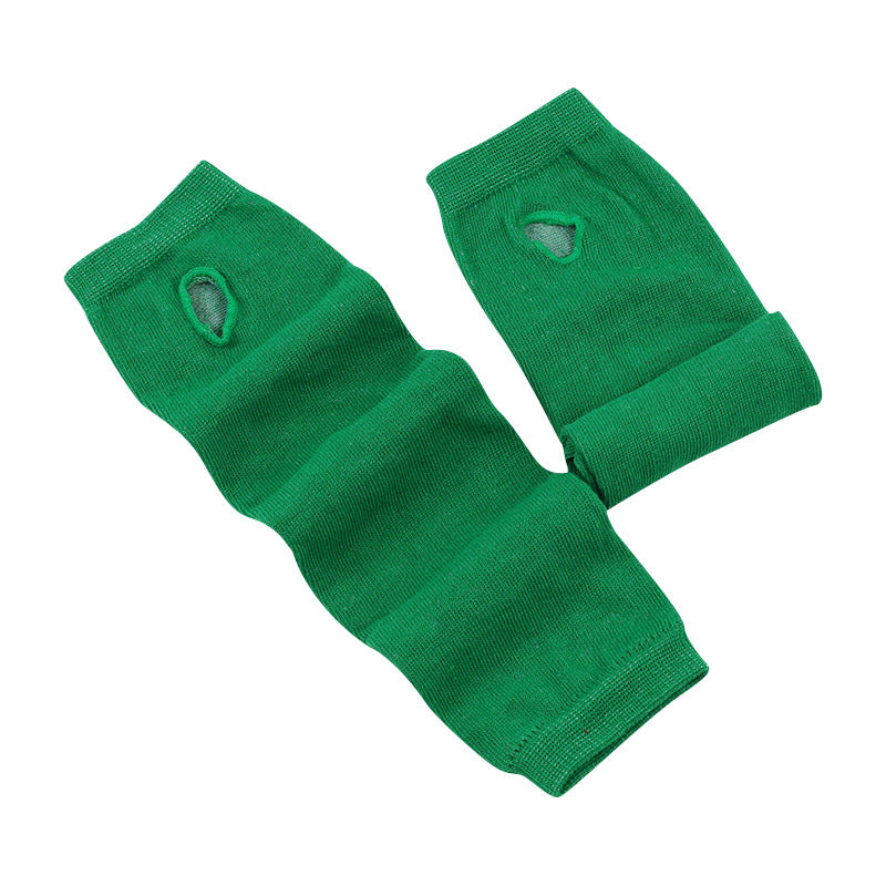 Knitted Cotton Striped Arm Warmer