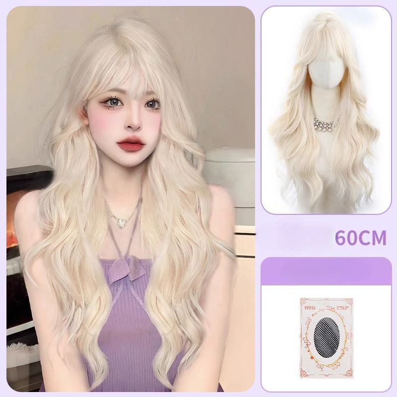 Sakura Pink Gradient Big Curve Wig