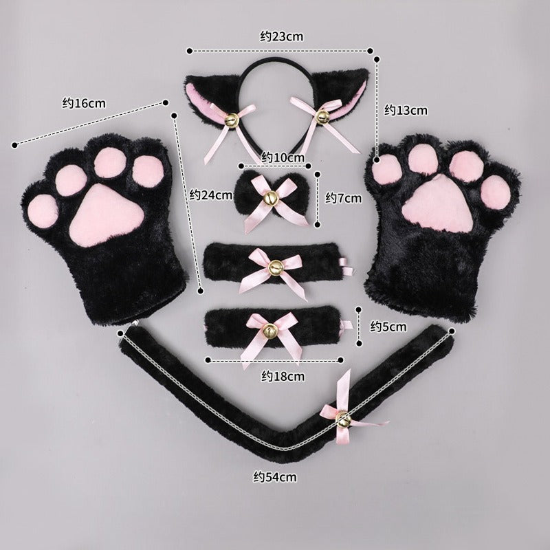 Adorable Plush Cat Paw Gloves