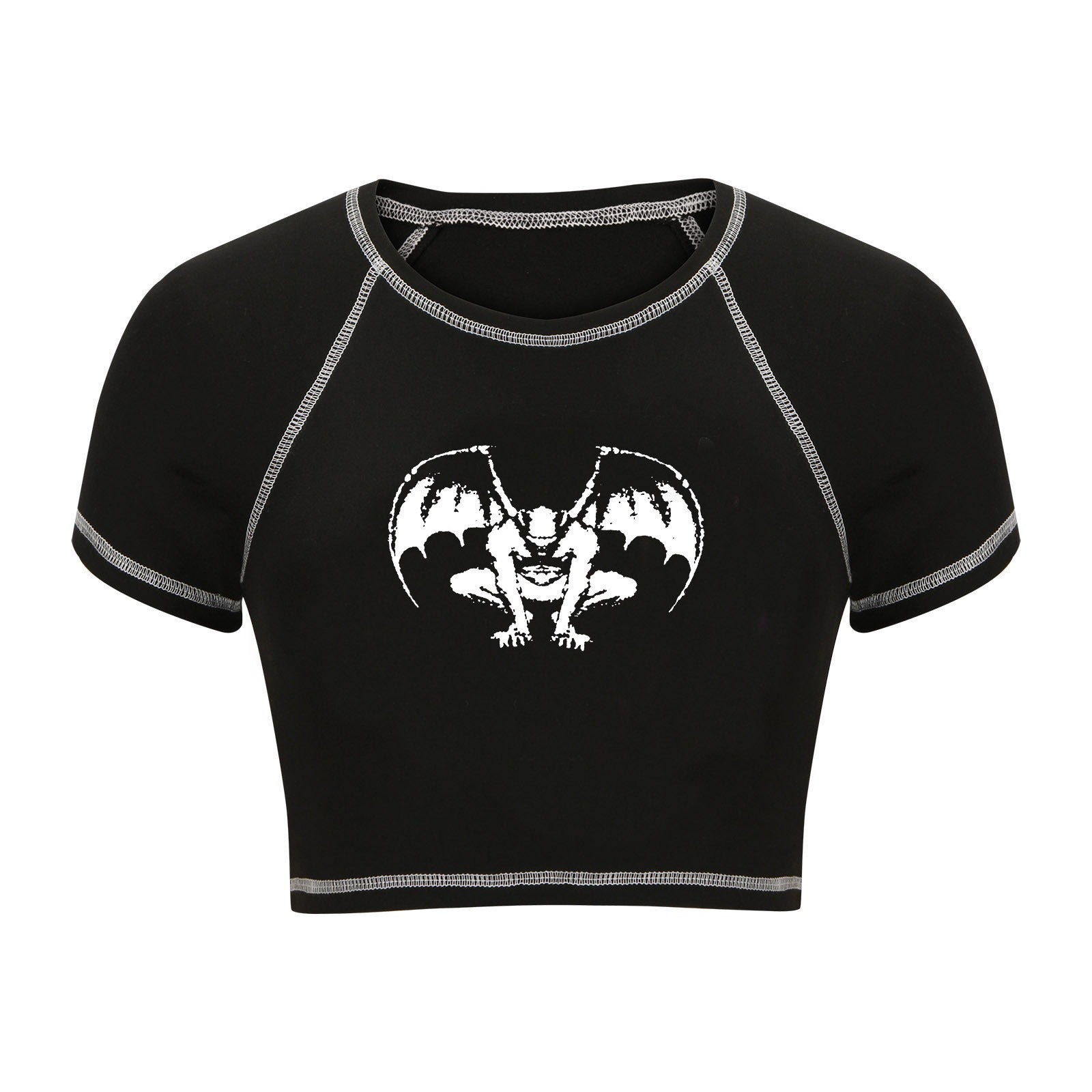 Fashion Gothic Crop T-shirt