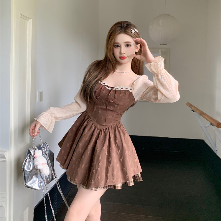 Retro Bow Hearts Princess Dress.