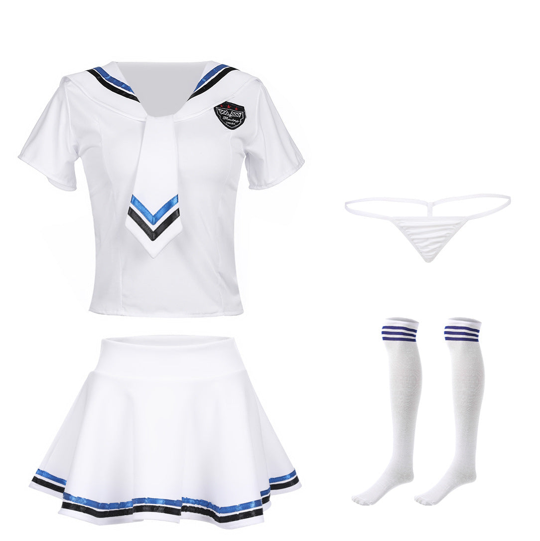 Sailor Stripe School Girl Costume Set