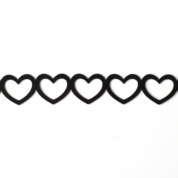 Black Heart Velvet Choker