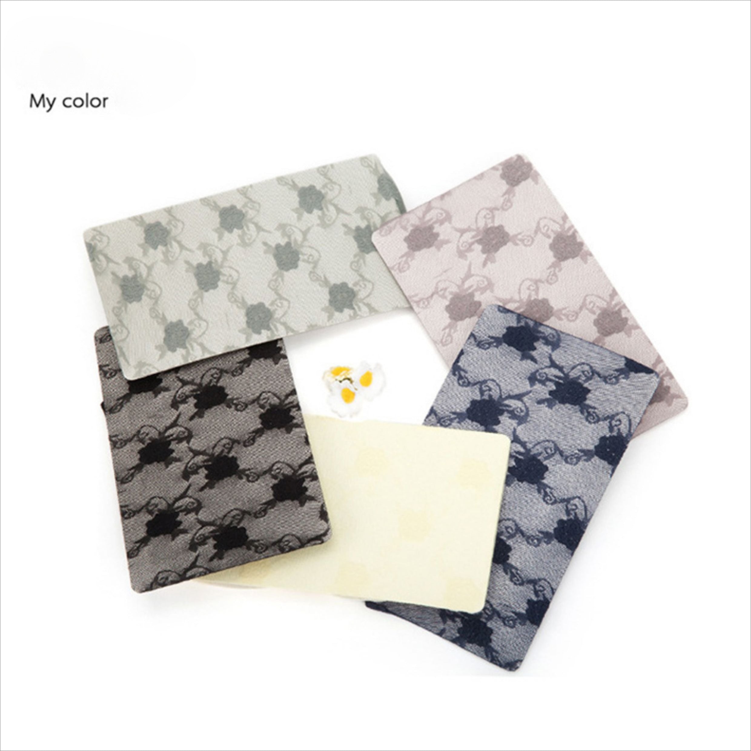 Rose Jacquard Fishnet Pantyhose
