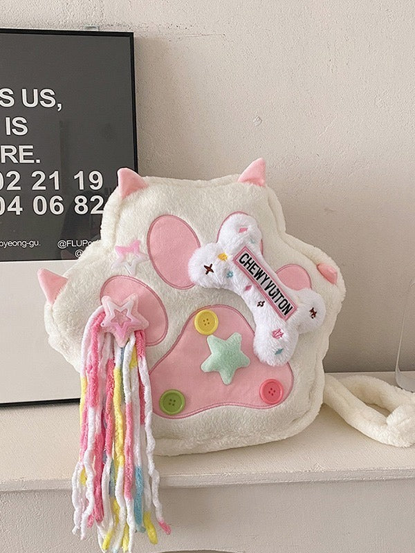 Plush Cat Paw Femboy Backsack
