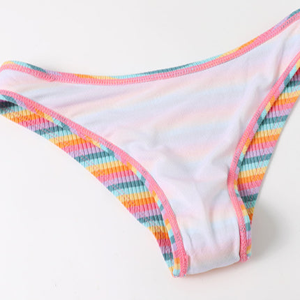 Rainbow Stripe Swimsuit 3 Pieces