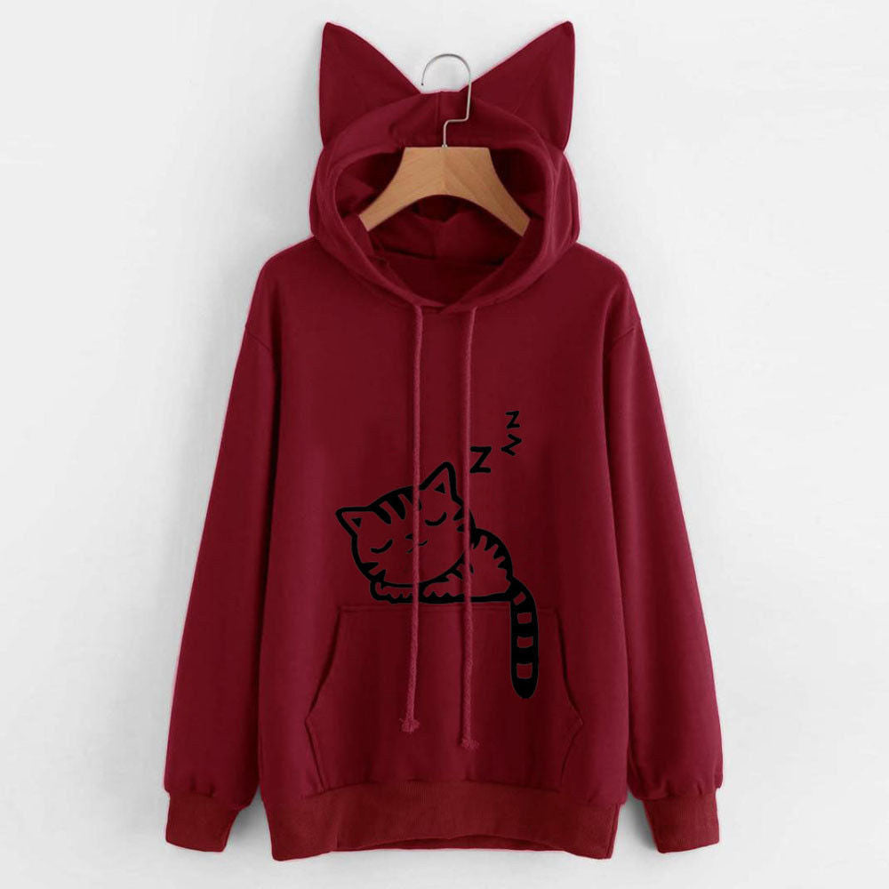 Sleeping Cat Hoodie