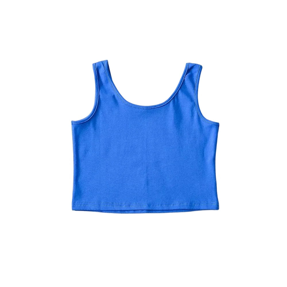 Letter T-shirt with Chain & Tank Crop Top Set