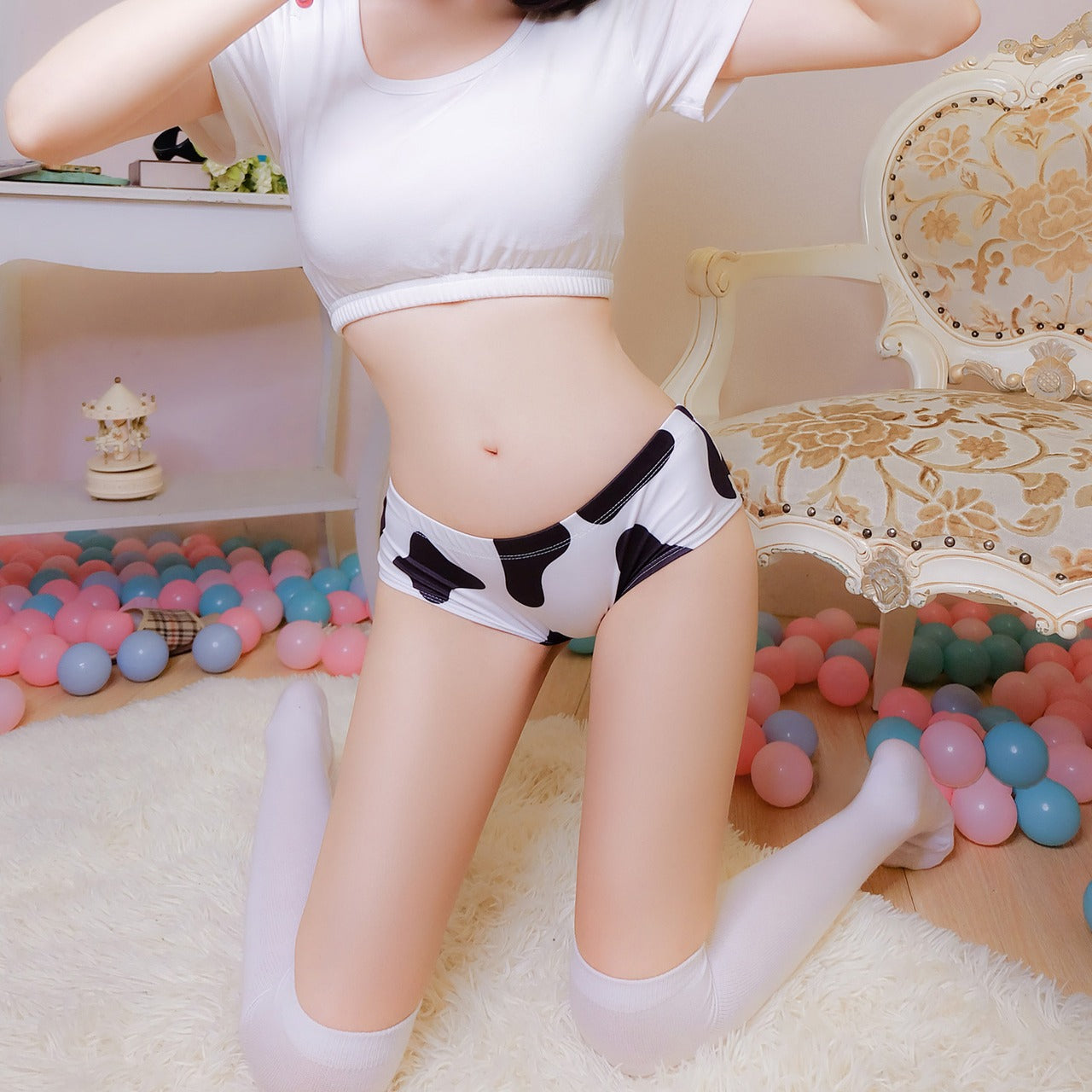 Low Waist Cow Panties