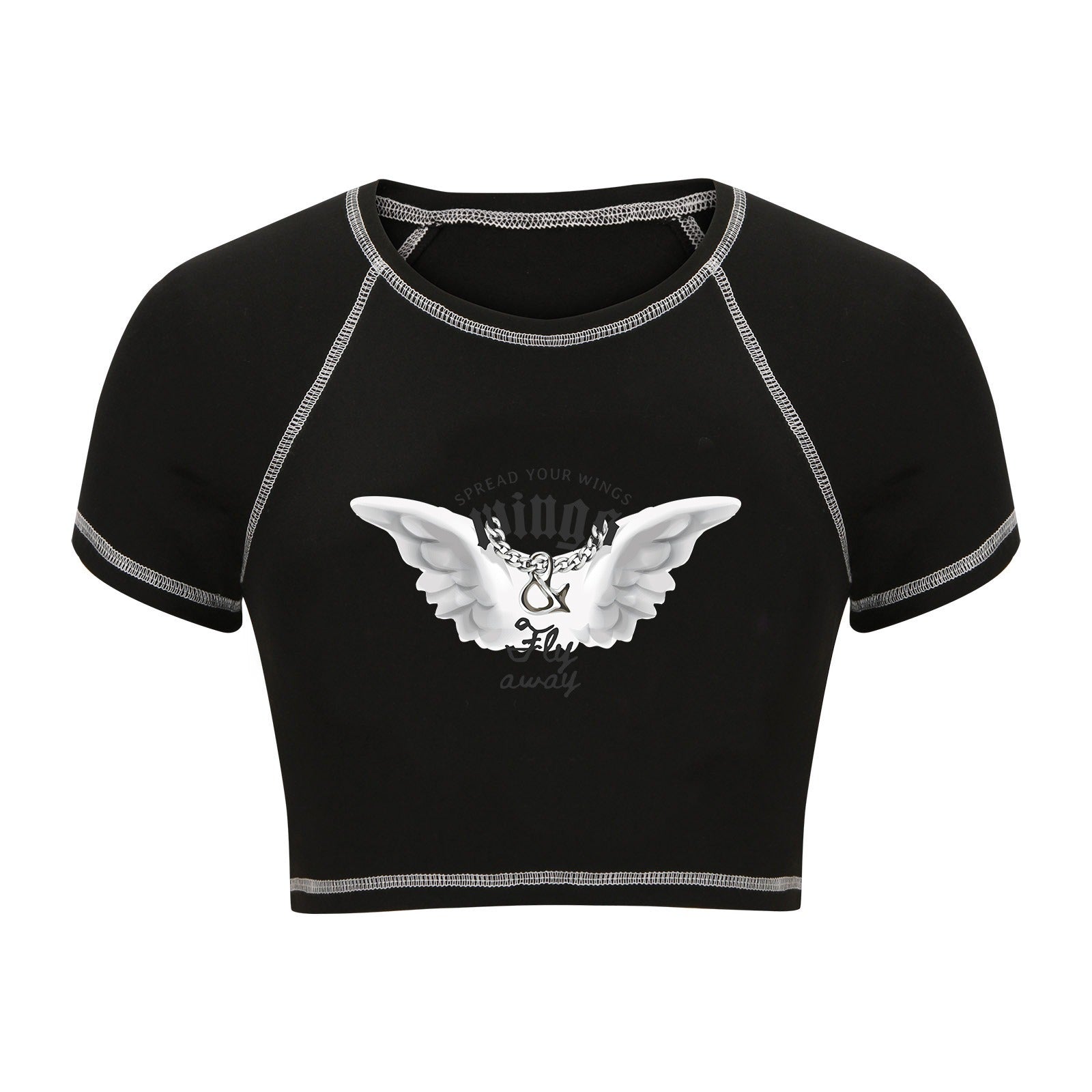 Fashion Gothic Crop T-shirt