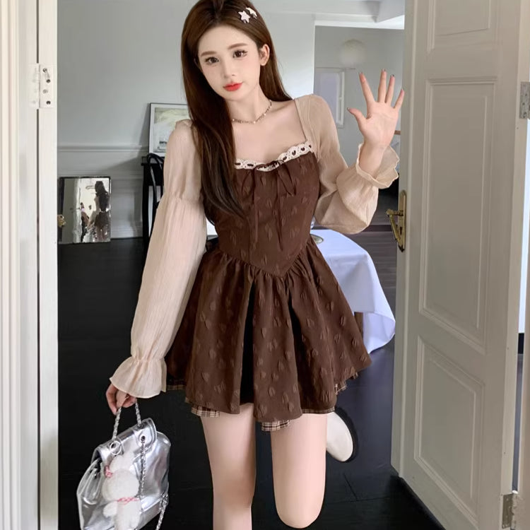 Retro Bow Hearts Princess Dress.