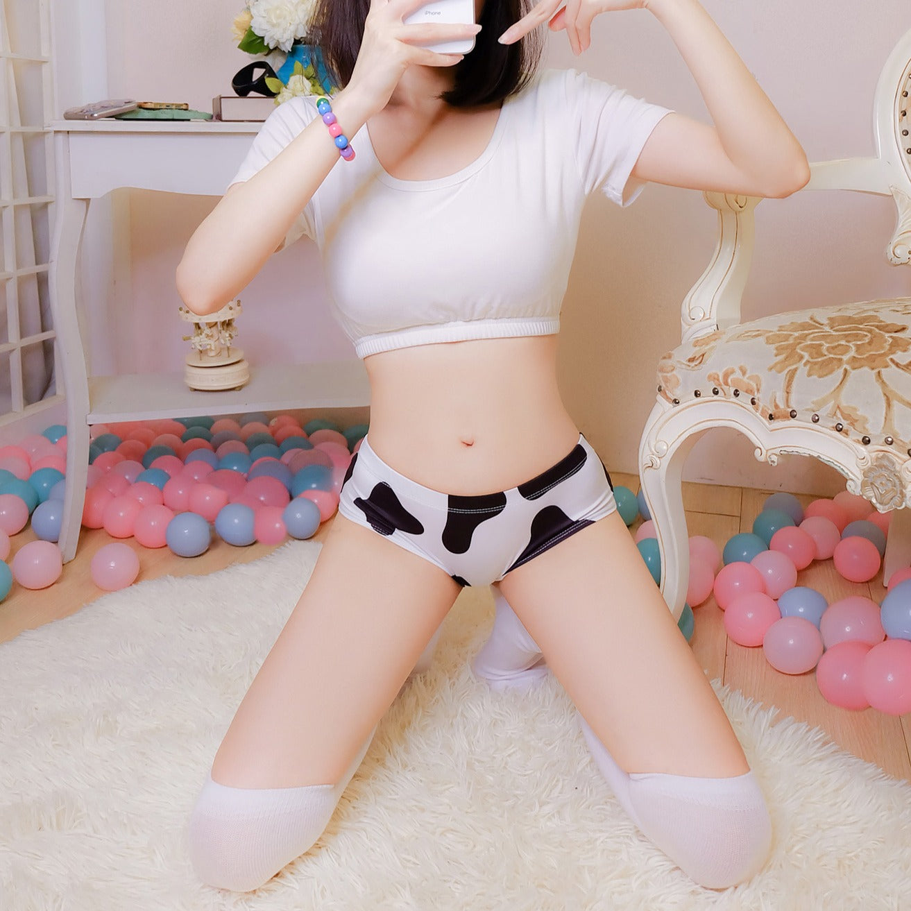 Low Waist Cow Panties