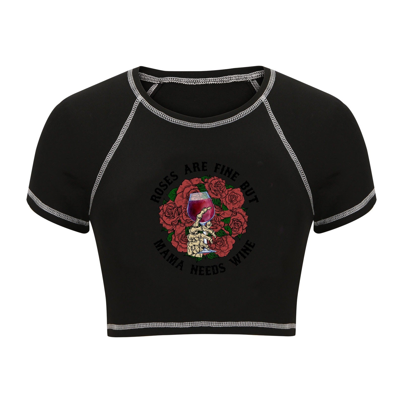 Fashion Gothic Crop T-shirt