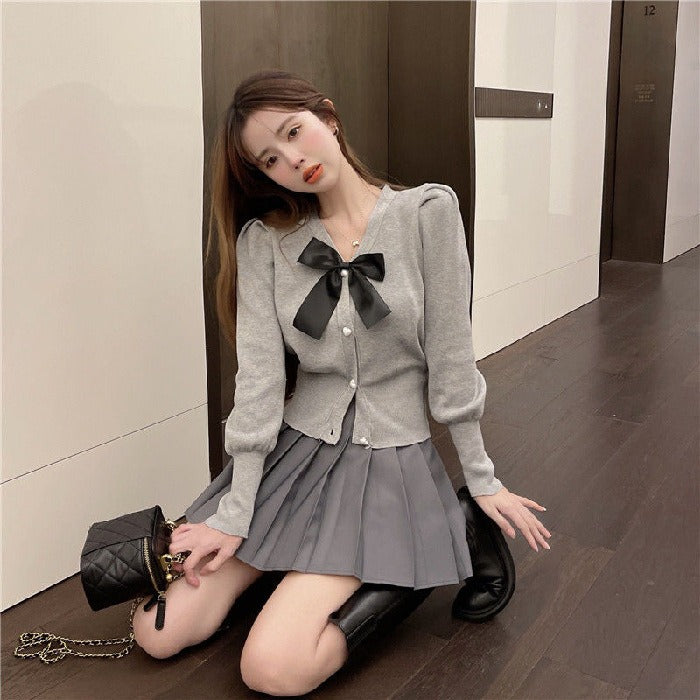 Kawaii Solid Pleated Skirt