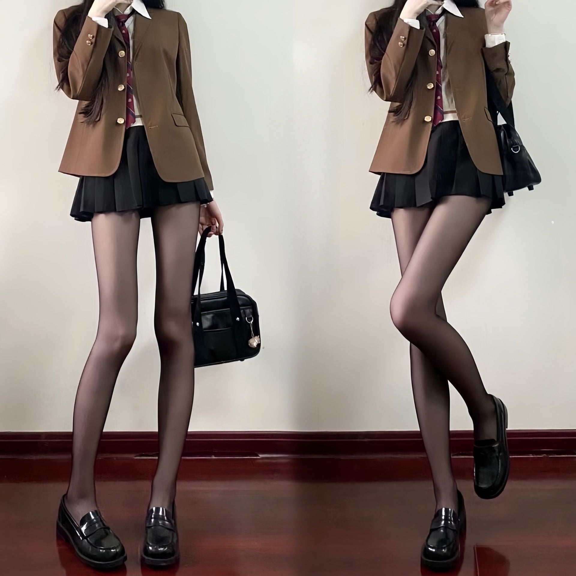 Black Brushed Pantyhose Leggings