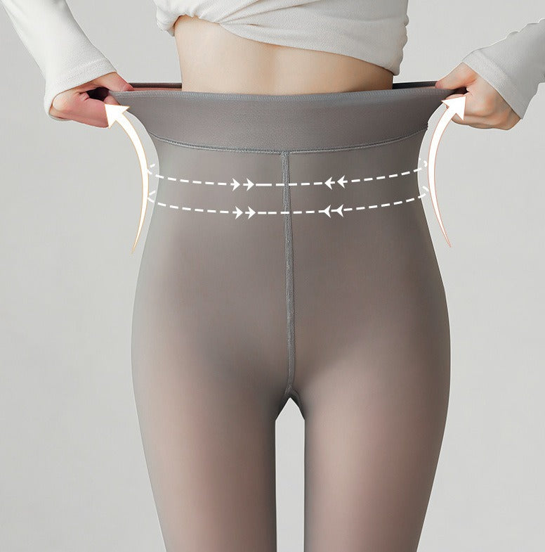 Black Brushed Pantyhose Leggings