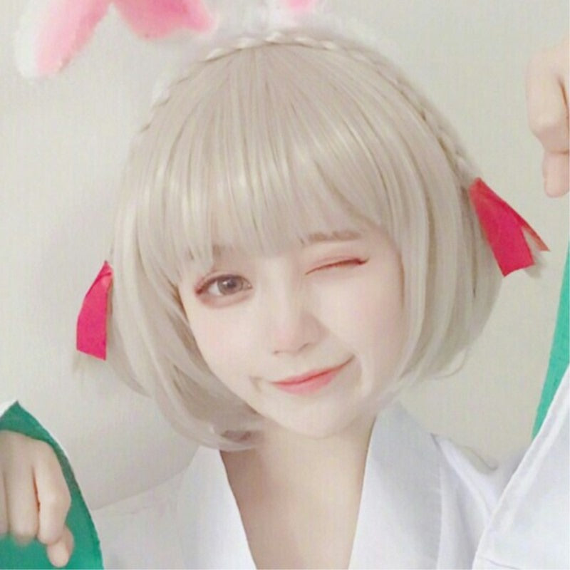 Bob Femboy Short Wig with Bangs
