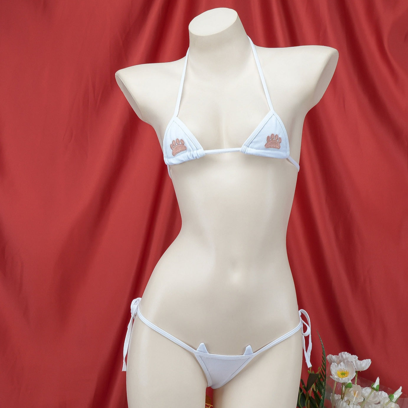 Cat Paw Print Mini Bikini