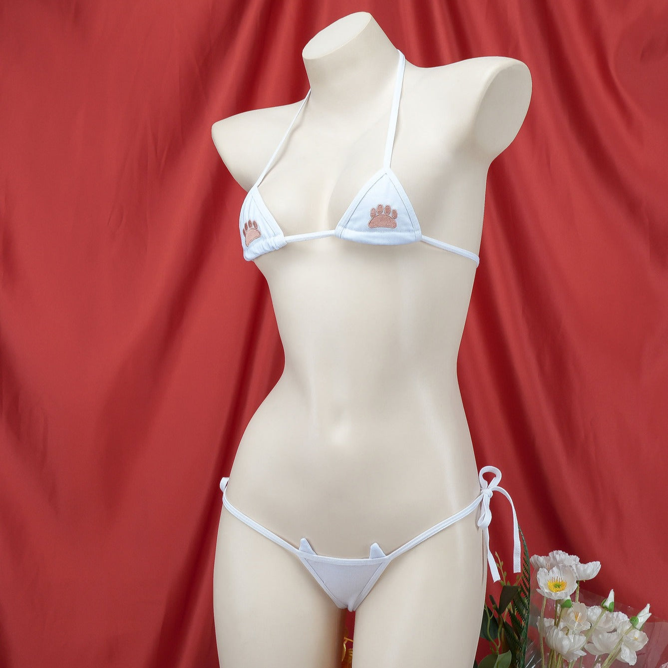 Cat Paw Print Mini Bikini