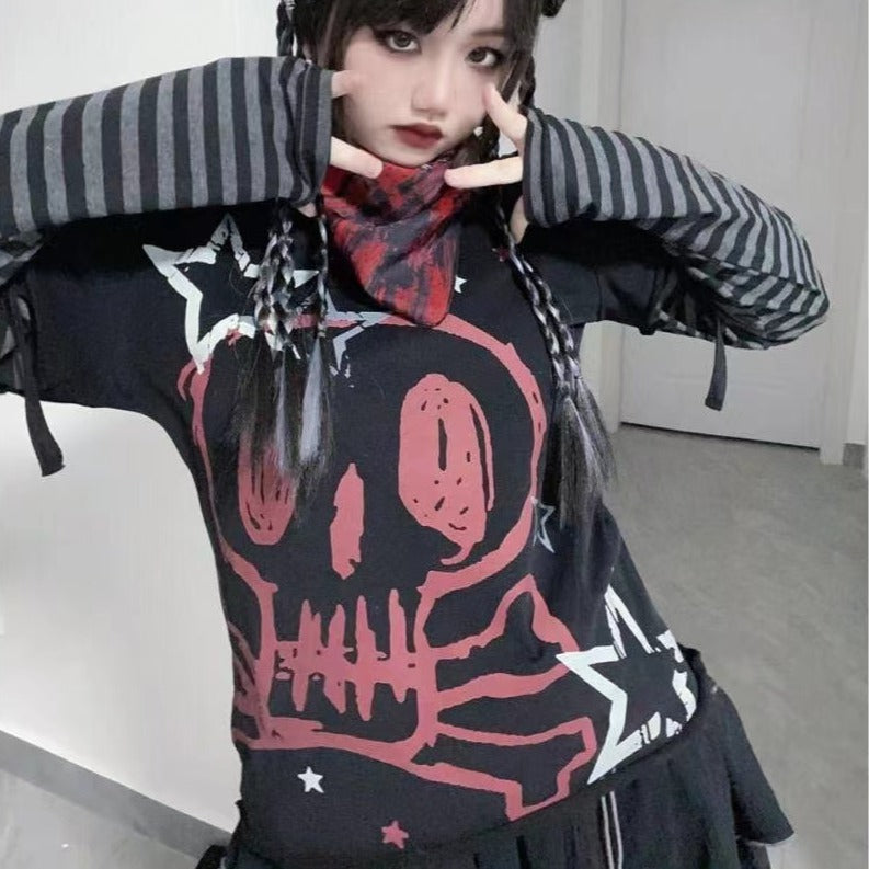 Cross Skull Emo T-shirt