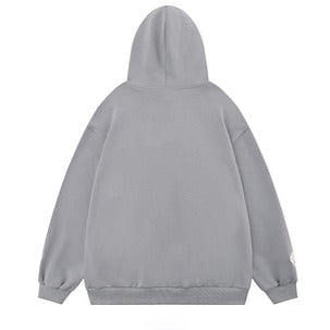 Cute Dog Flocked Hoodie