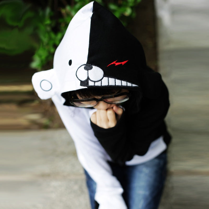 cutest femboy in Danganronpa Monokuma hoodie