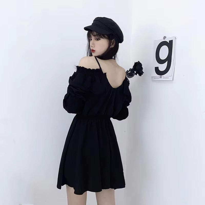 Dark Femboy Goth Dress