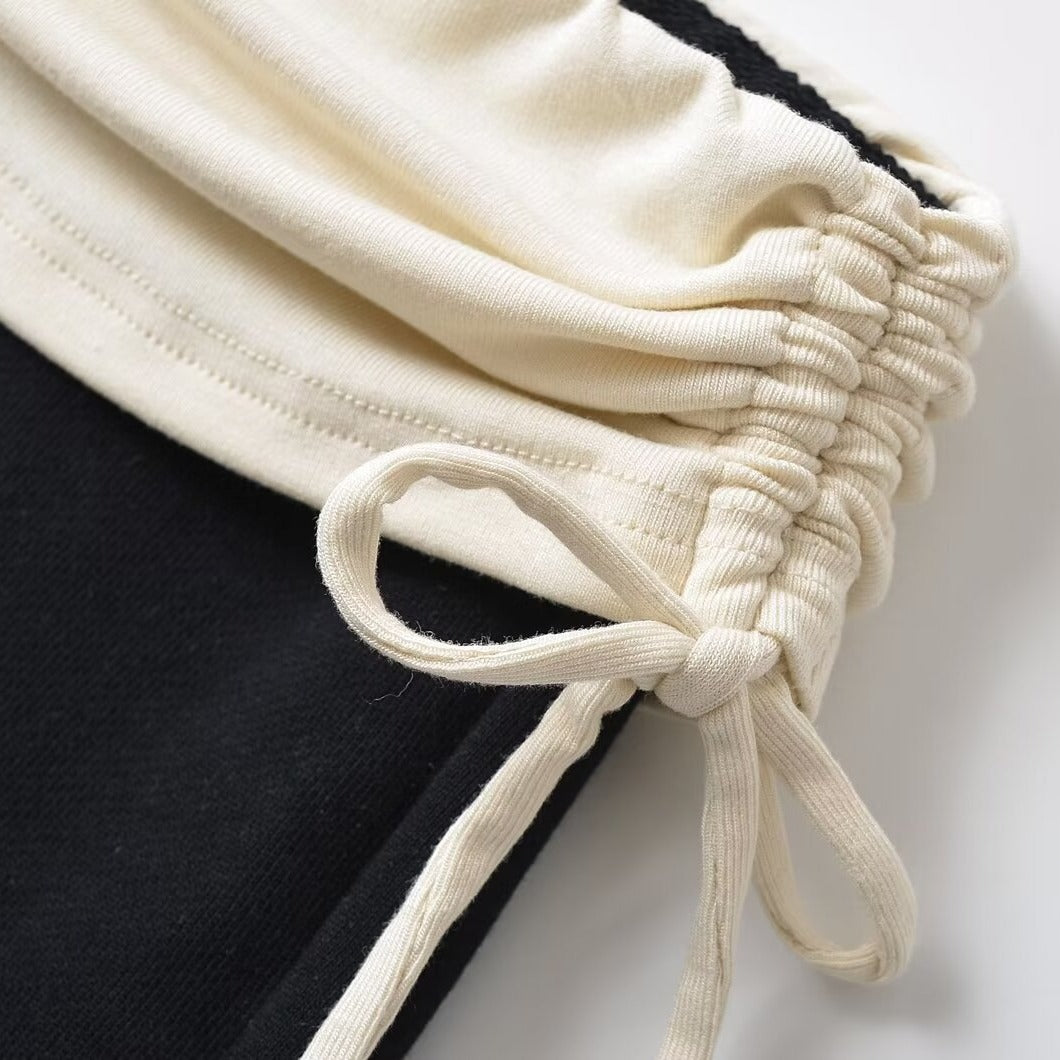 Drawstring Flare Shorts