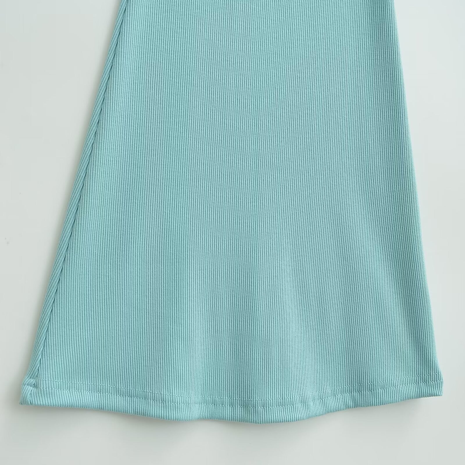 Flip Waist Elastic Flare Pants