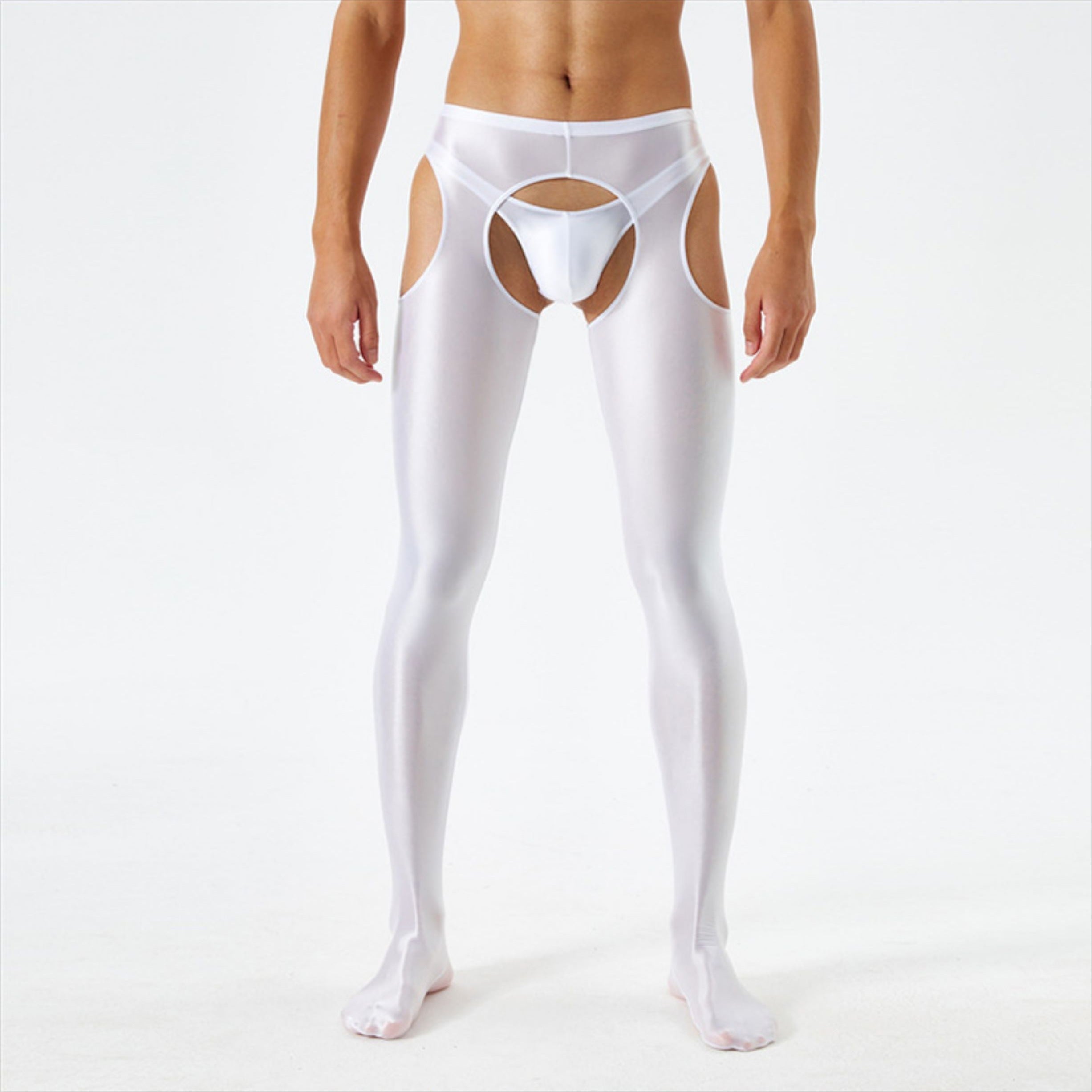 Four Side Open Glossy Pantyhose