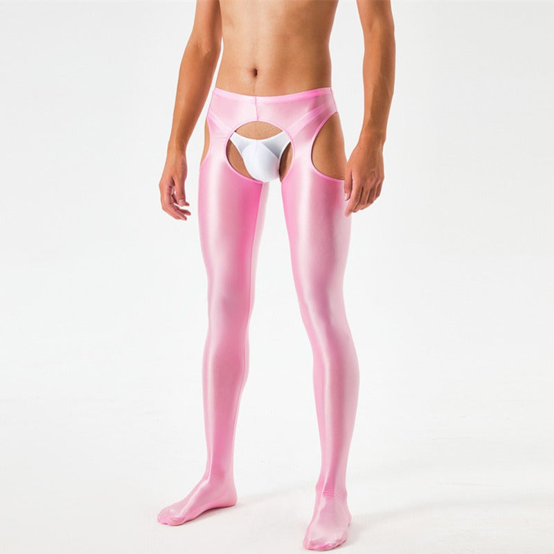 Four Side Open Glossy Pantyhose