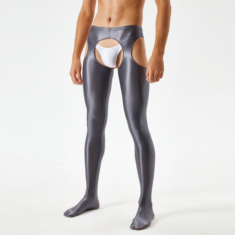 Four Side Open Glossy Pantyhose