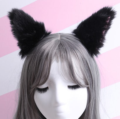 Furry Fox Ear Hairpins