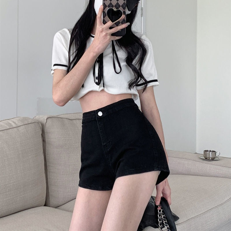 Goth Punk Shorts with Buckle