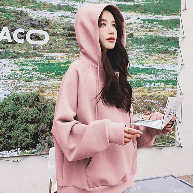 Half Zip Femboy Hoodie pink