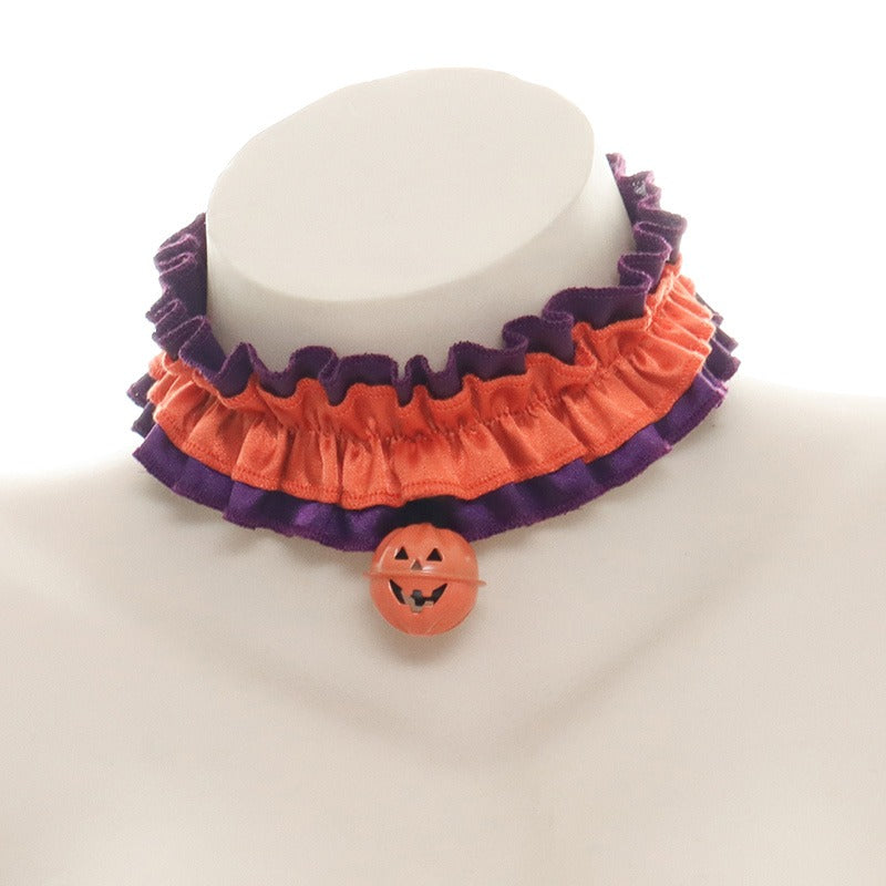 Halloween Bat Choker with Bell