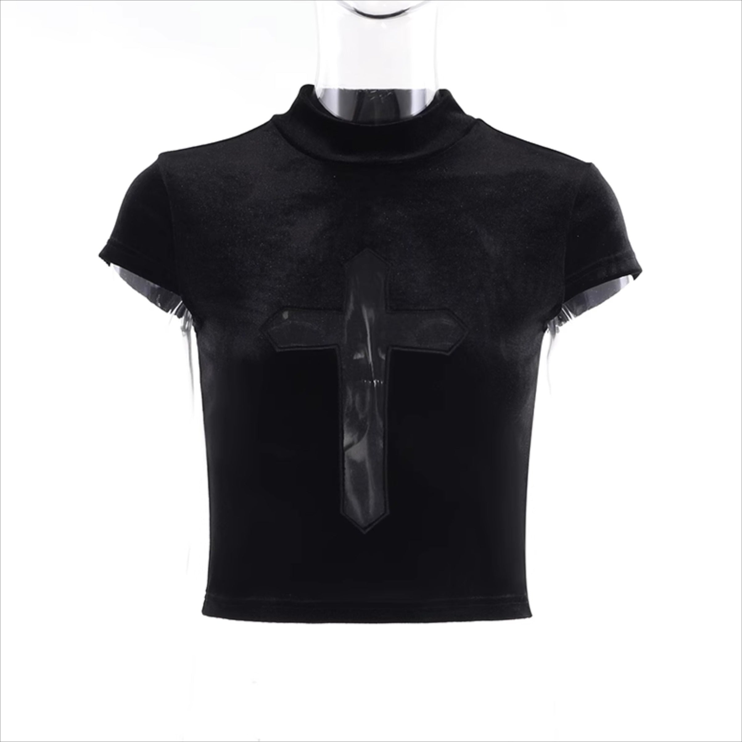 Halloween Cross Velvet T-shirt