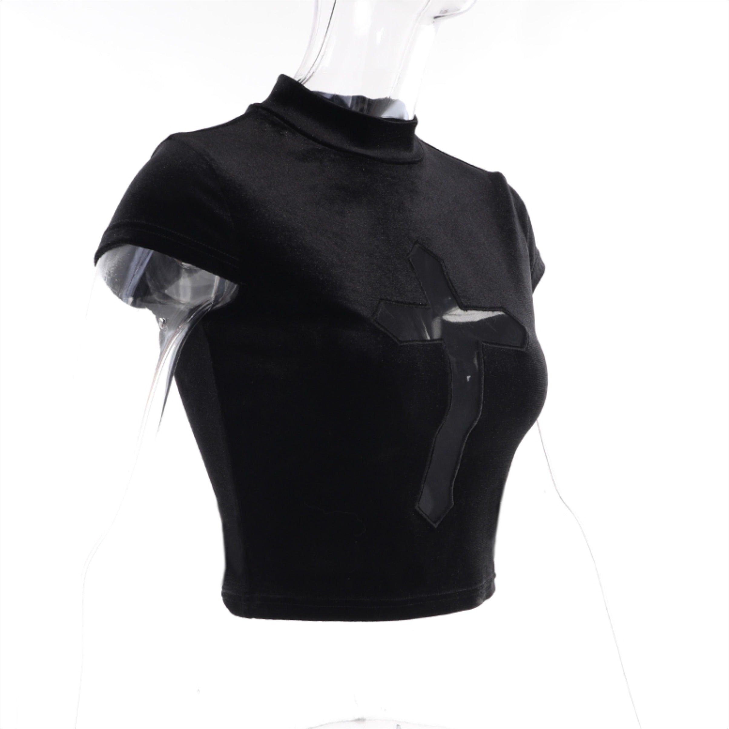 Halloween Cross Velvet T-shirt