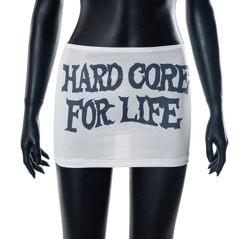 Hard Core for Life Mini Skirt