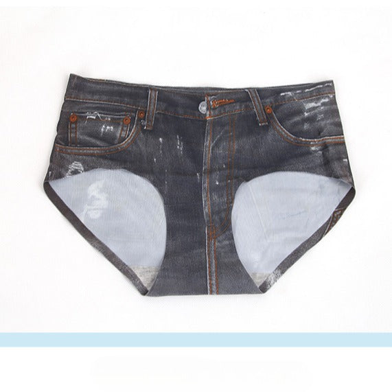 Imitation Denim Ice Silk Underwear