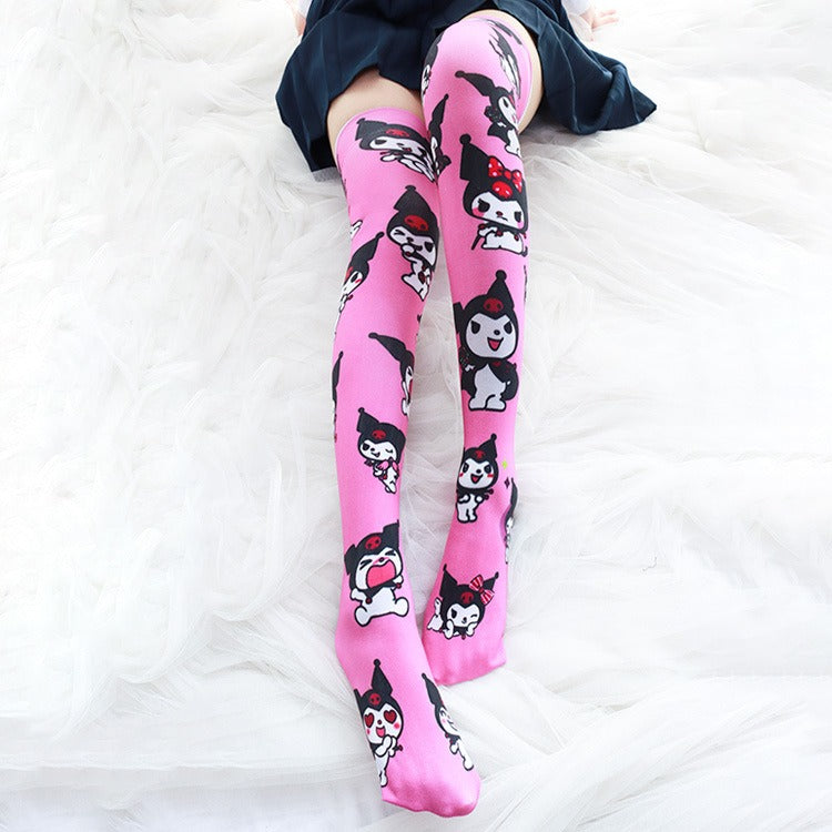 Kuromi Thigh High Socks