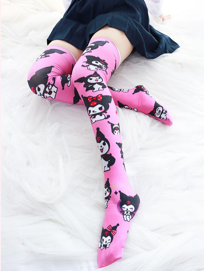 Kuromi Thigh High Socks