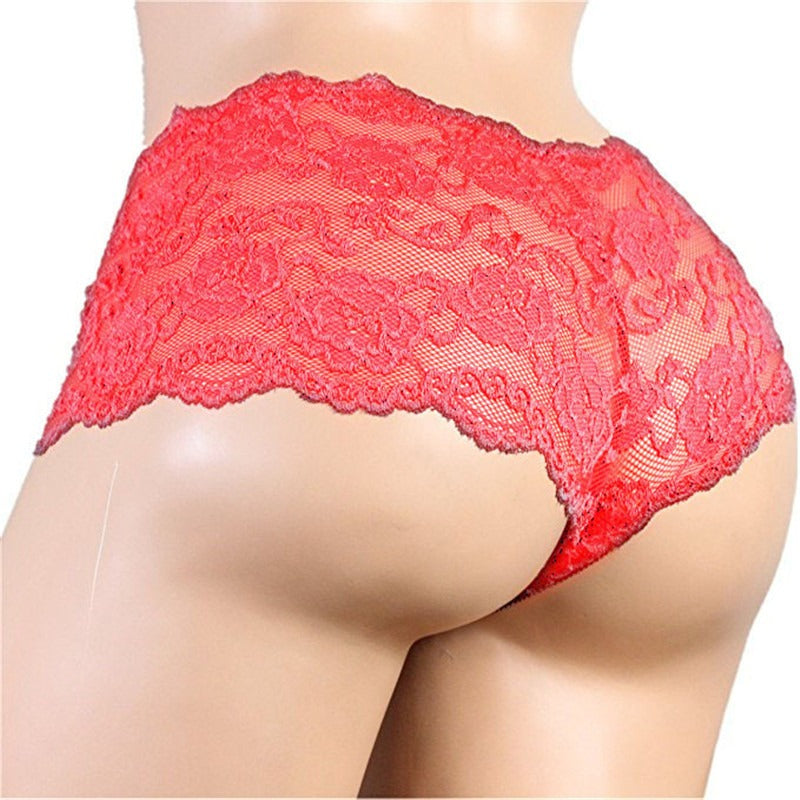 Lace Panties femboy red
