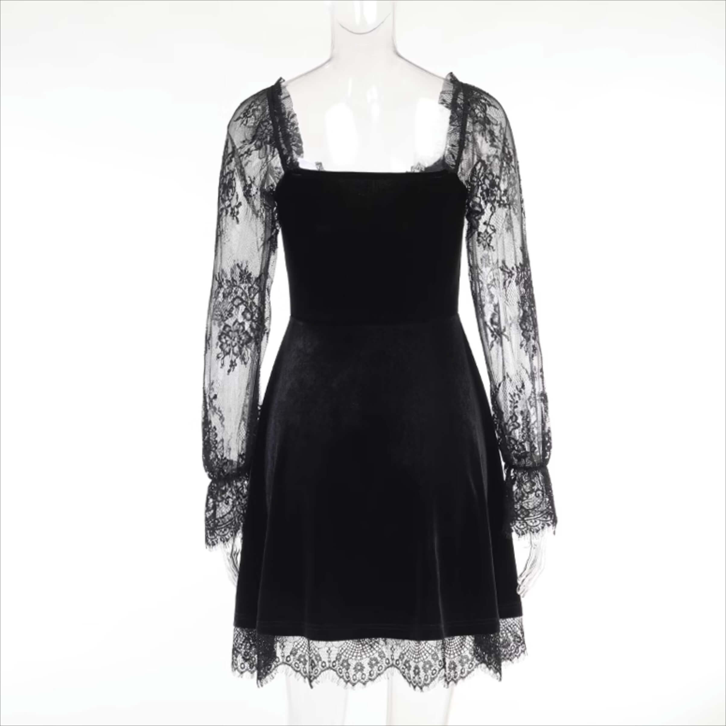 Lace Goth Femboy Princess Dress