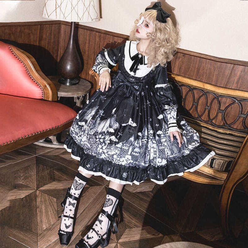 Lolita Bow A line Princess Dress