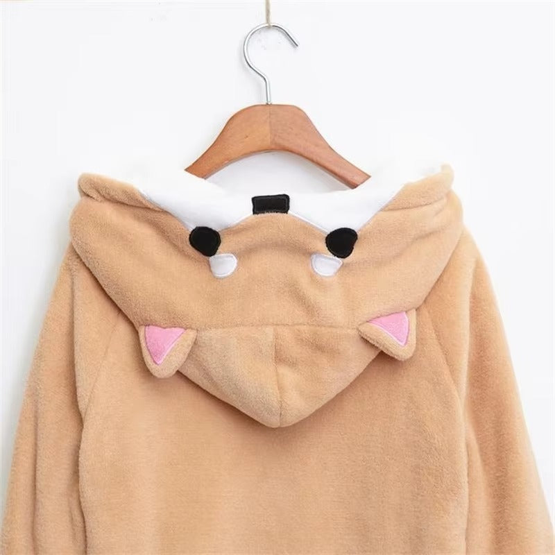 Lovely Doge Plush Hoodie