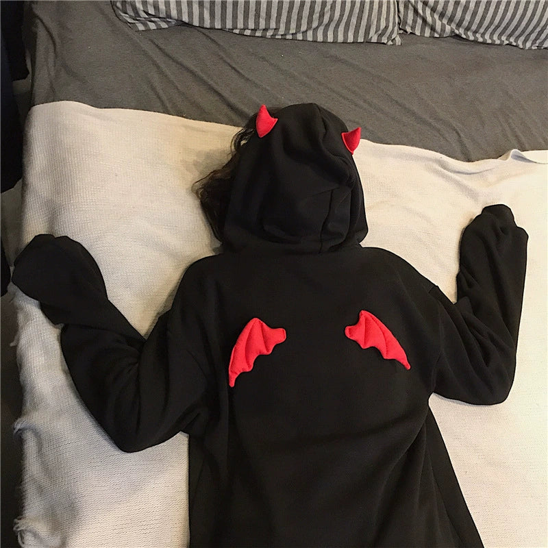 Cute Devil Wings Femboy Hoodie