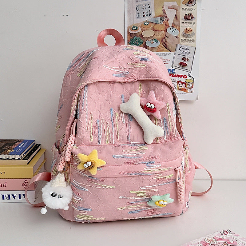 Cute Elf Bone Star Backpack