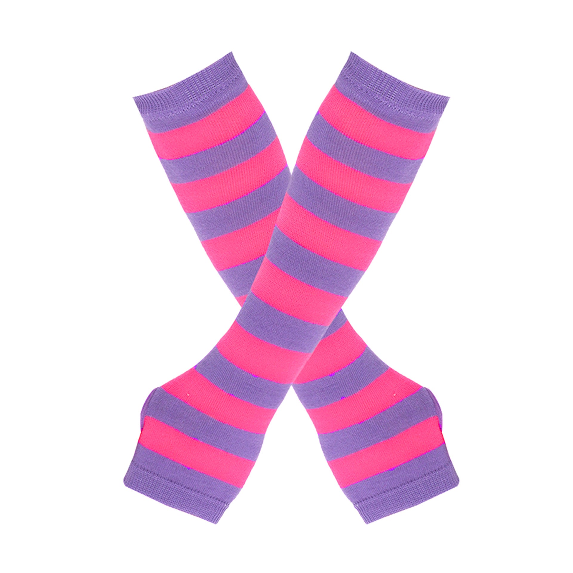 Knitted Cotton Striped Arm Warmer