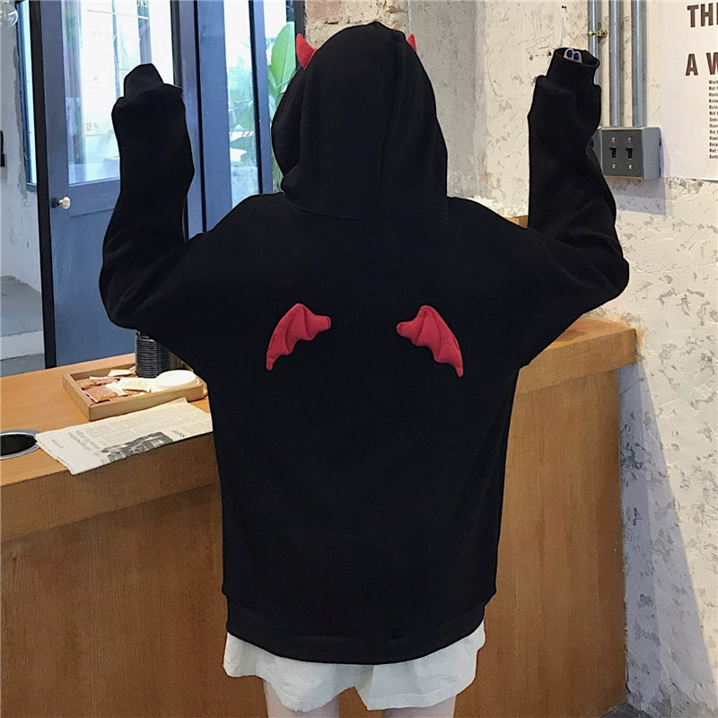 Cute Devil Wings Femboy Hoodie